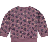 Floral Crew Neck Puff Sleeve Pullover Sweatshirt