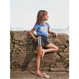 Crochet Sporty Shorts, Black