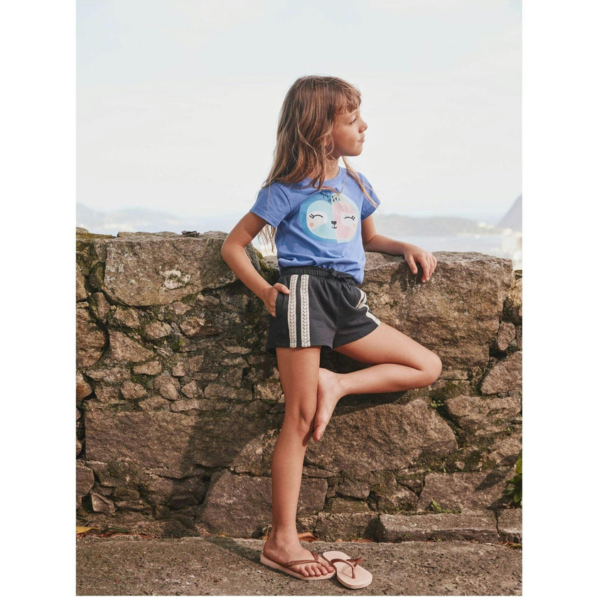 Serene Graphic Tee, Blue