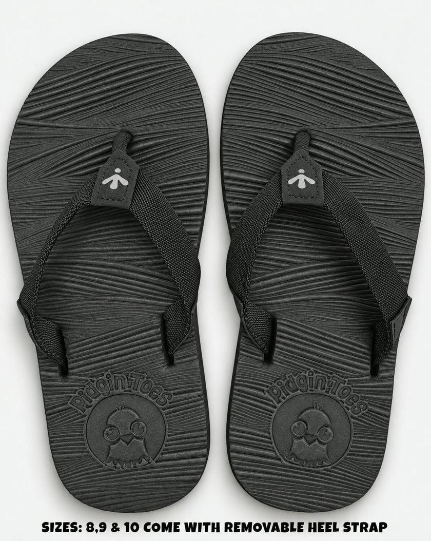 Pidgin Toes® Kids' Flip Flop, Licorice