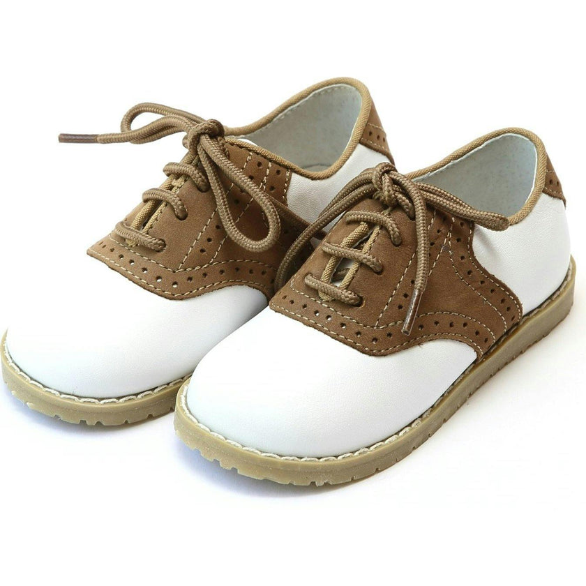 Luke Two Tone Leather Saddle Shoe
