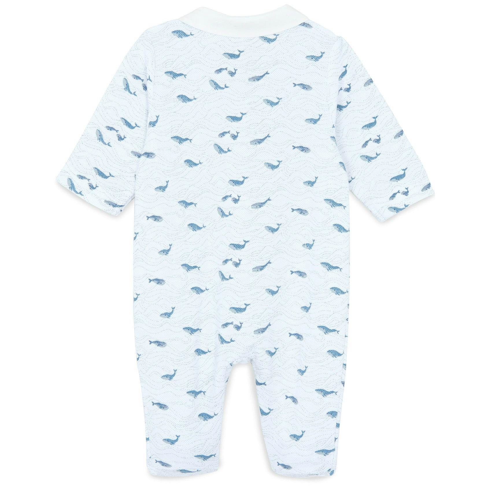TARTINE ET CHOCOLAT Whale Whale Whale Footed Pajamas