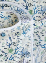 Oh Baby! Shawl Blanket, Bib & Burp Set - Coral Reef