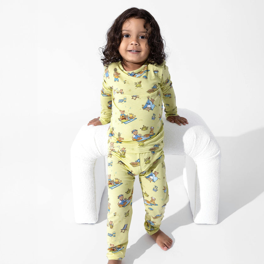Teddy Bear Picnic Bamboo Kids Pajamas