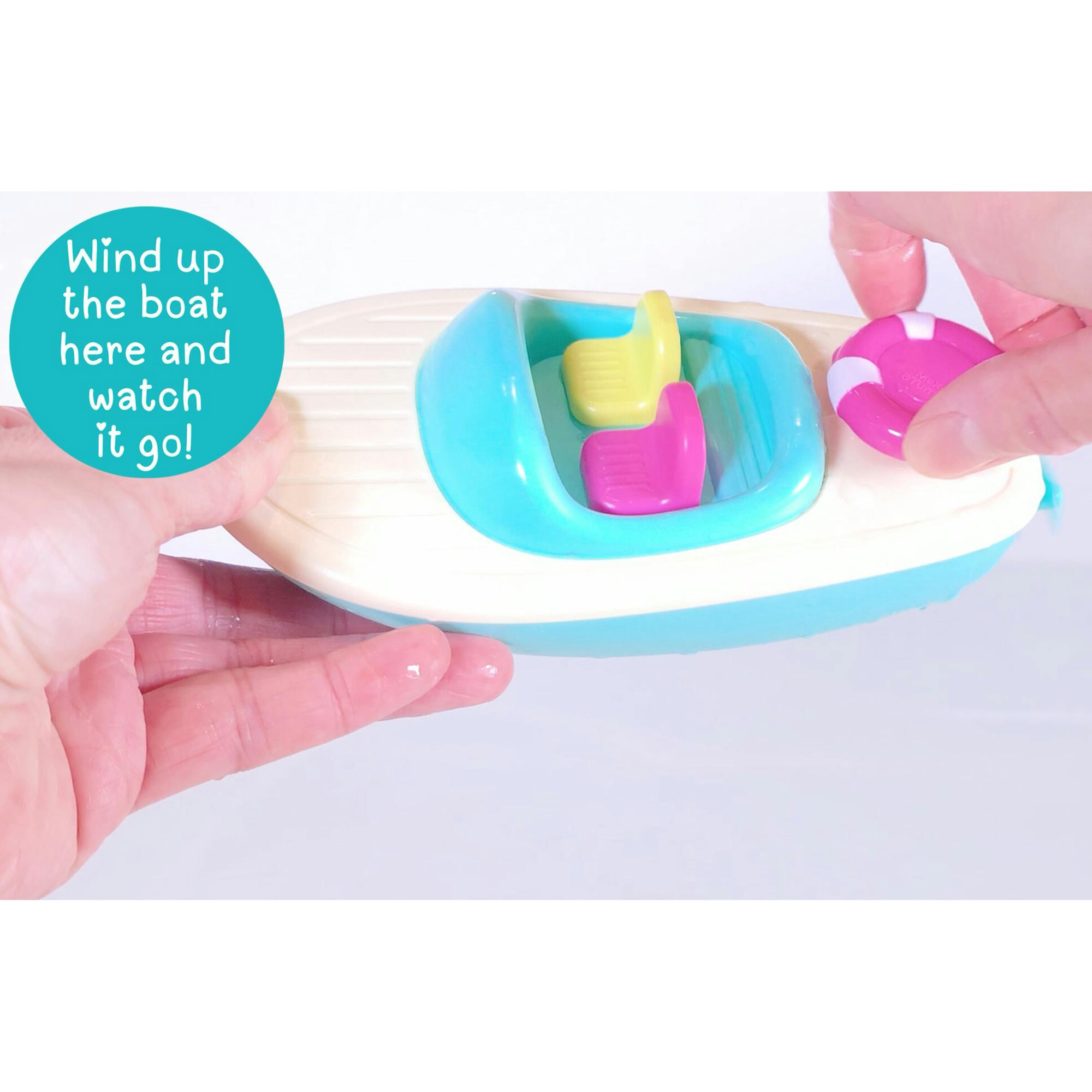 Bath Time: Wind-Up Race Boat