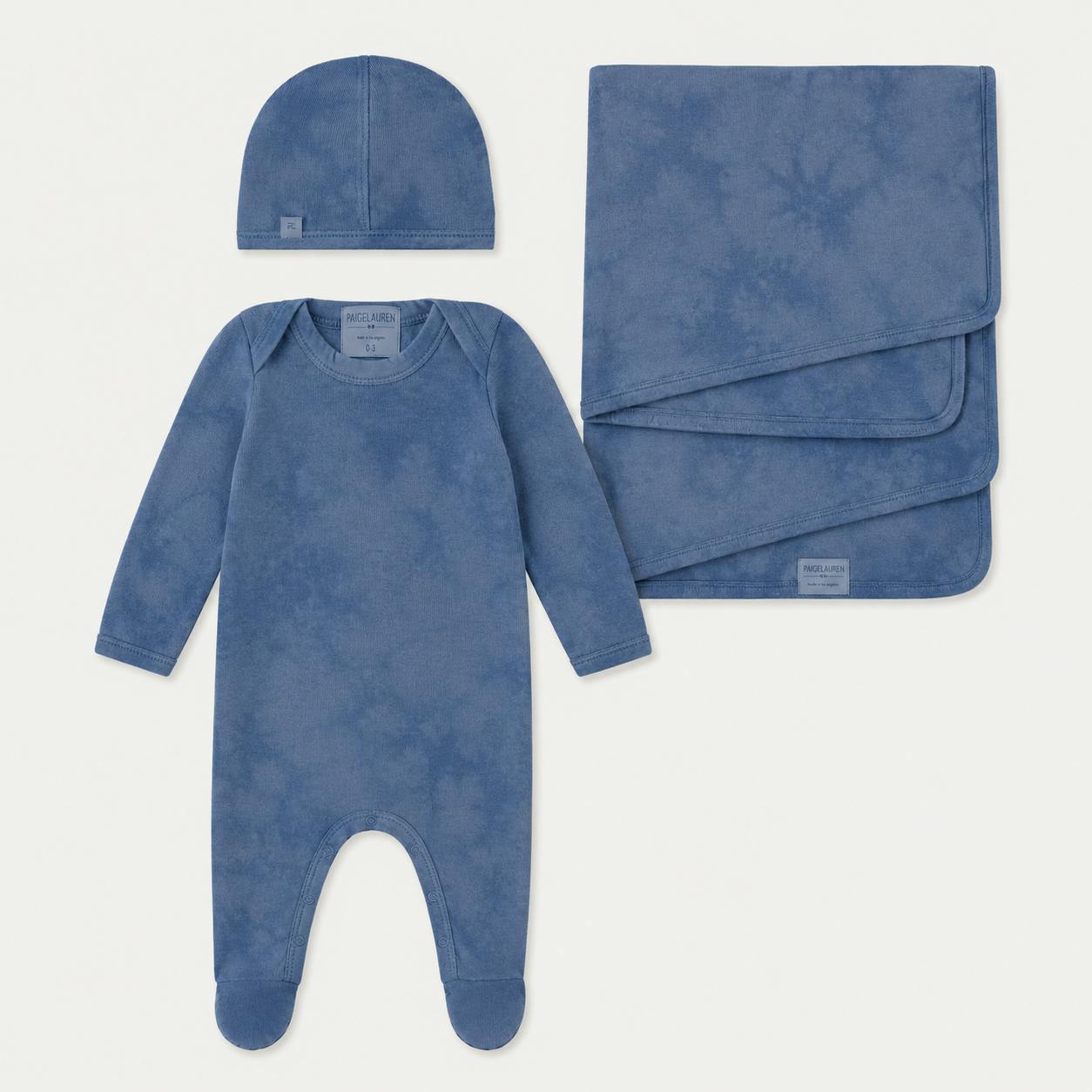 Marble Brushed Hacci Newborn Essentials Set