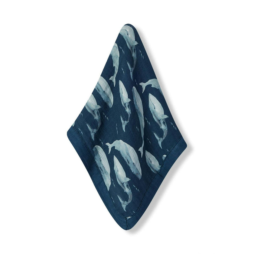 Blue Mini Lovey Two-Layer Muslin Security Blanket