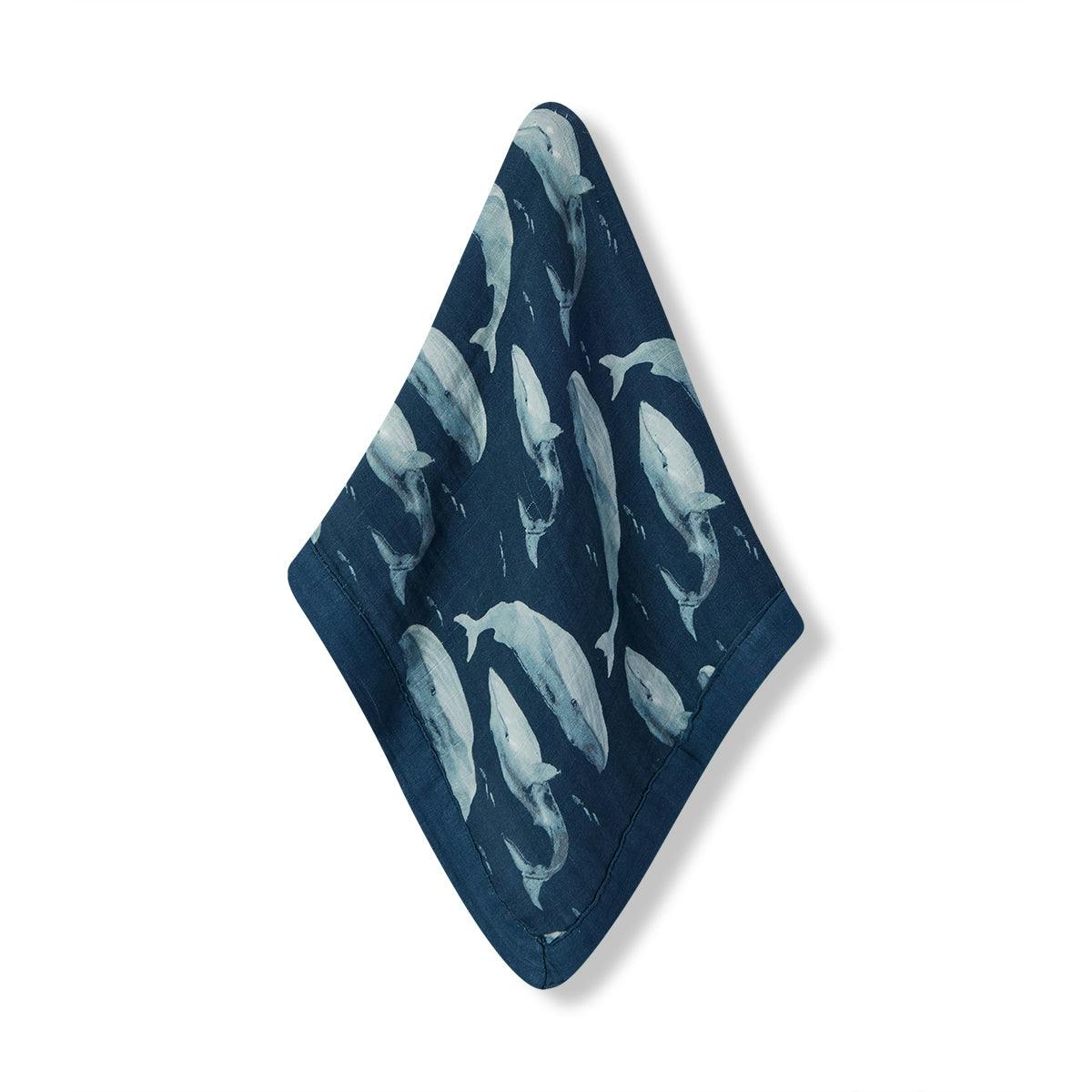 Blue Mini Lovey Two-Layer Muslin Security Blanket