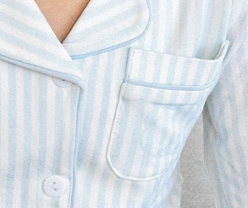 Striped Button Down Loungewear Set, Boys