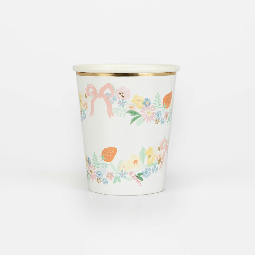 Elegant Floral Cups