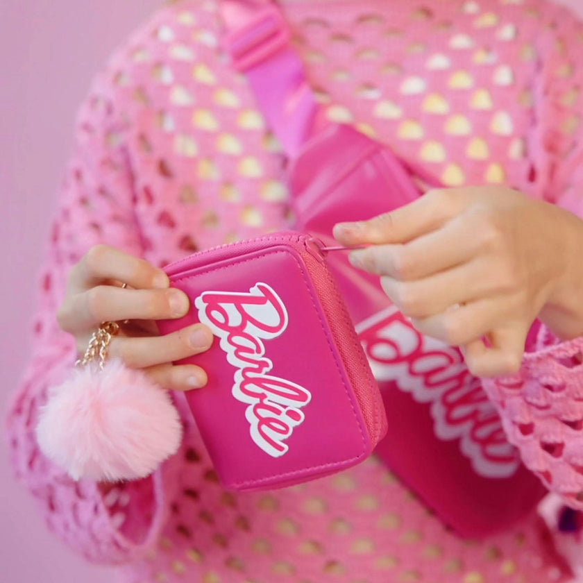 Barbie™ Script Kids Zip Wallet with Pom Charm
