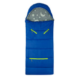 Sleep-N-Pack: Packable Sleeping Bag, Little Kid 3-6 yrs - Surfer Blue/Glow In The Dark Moon & Stars