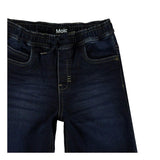 Blue Soft Denim Shorts