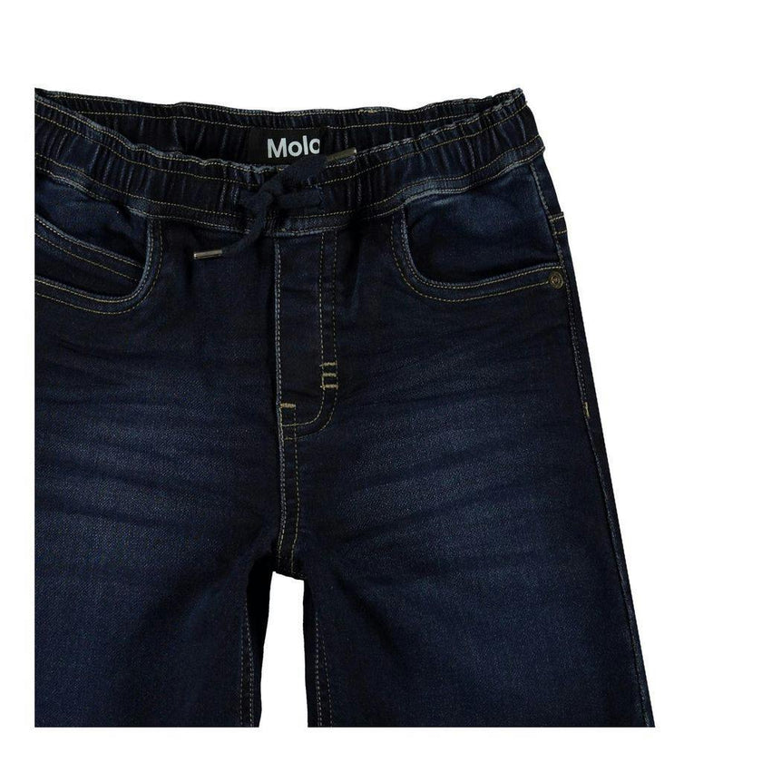 Blue Soft Denim Shorts
