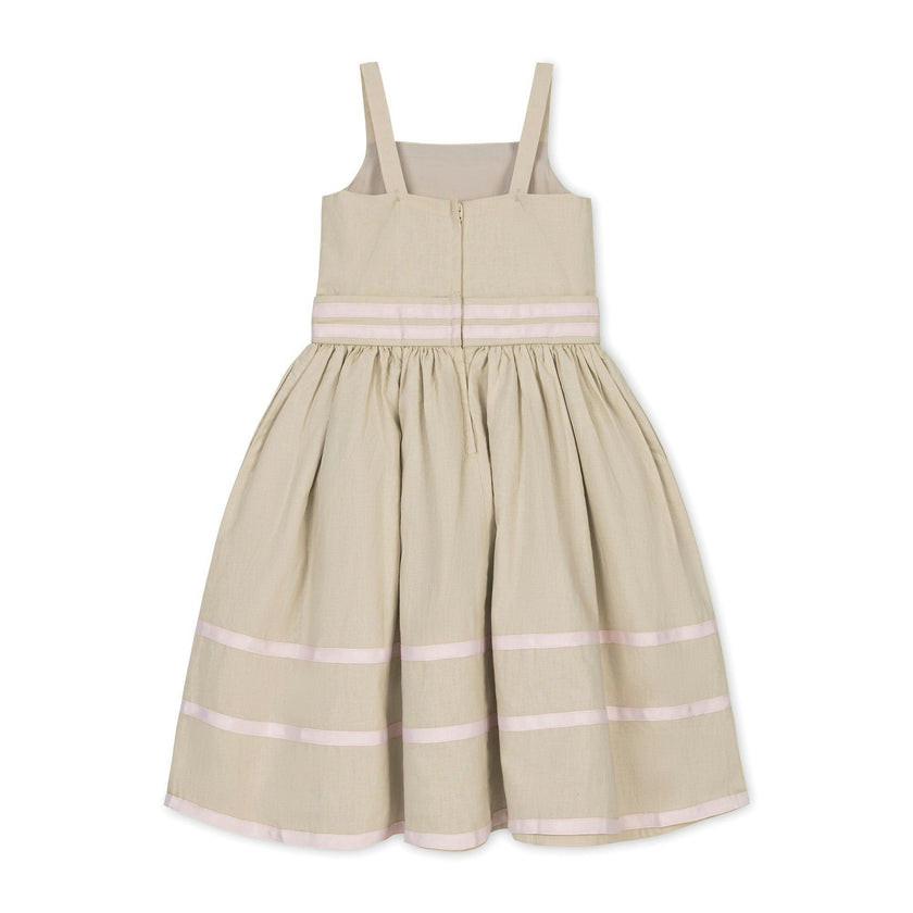 Linen Cami Rosette Dress
