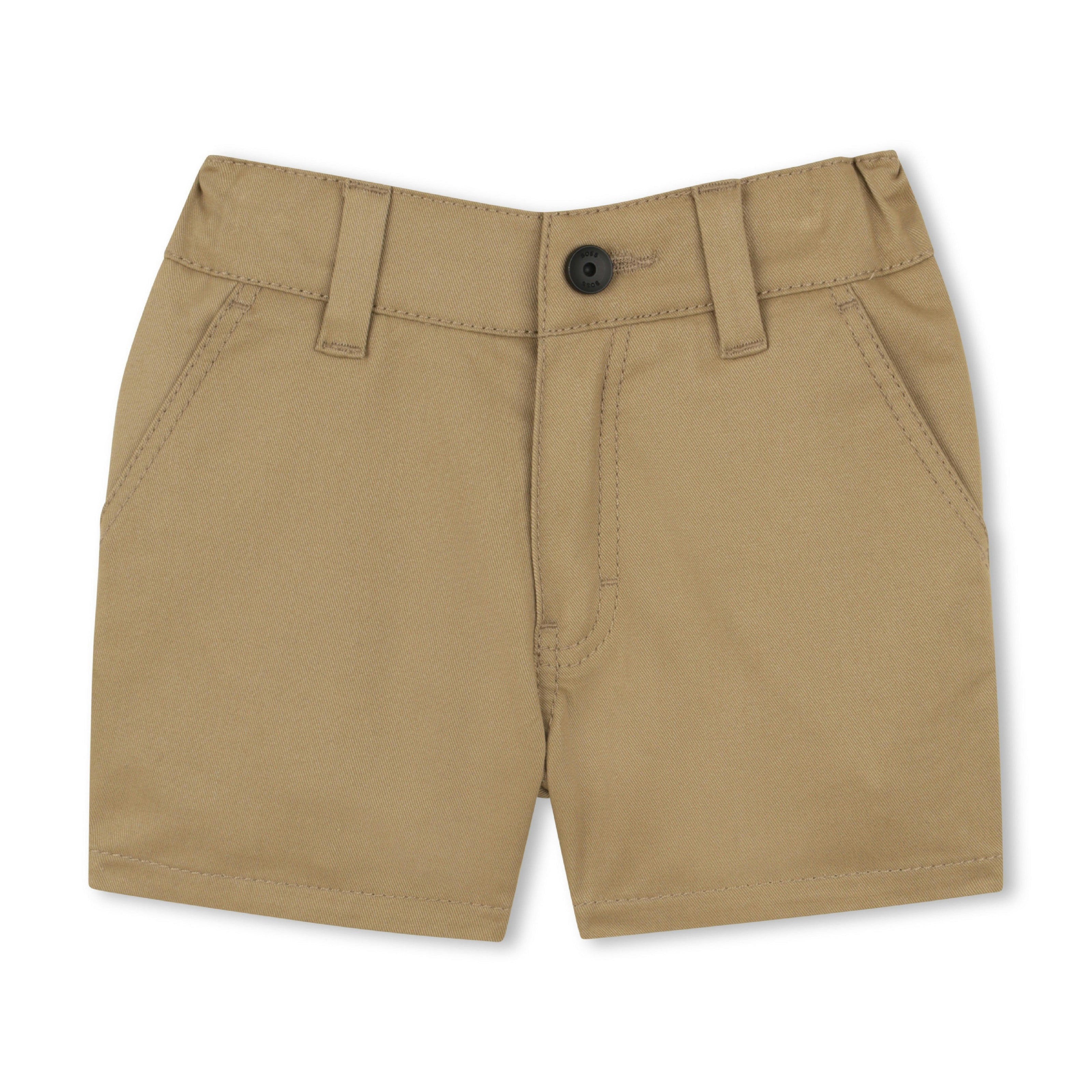 Beige Twill Shorts