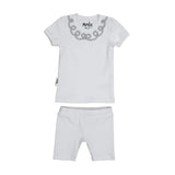 Soutache Design 2-Piece Top & Short Set