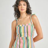 Womens Short Marilyn Dress - Parade Stripe