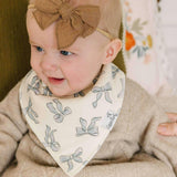 4 Pack Baby Bandana Bibs - Gemma In Tan