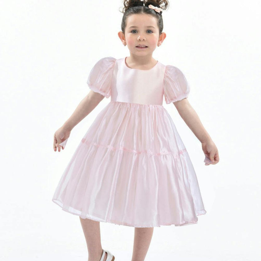 Blush Satin Elianna Dress