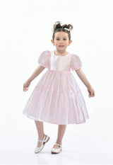 Blush Satin Elianna Dress