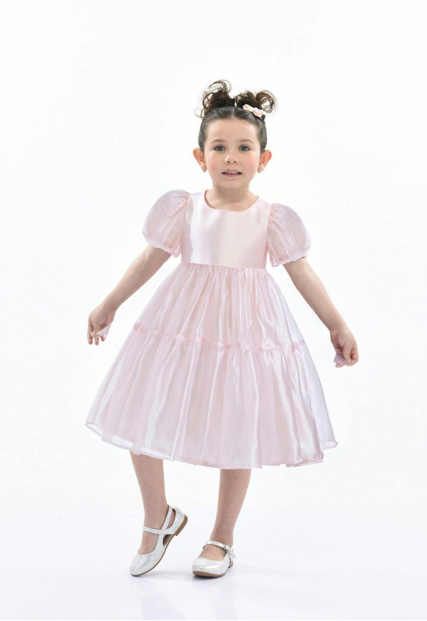 Blush Satin Elianna Dress
