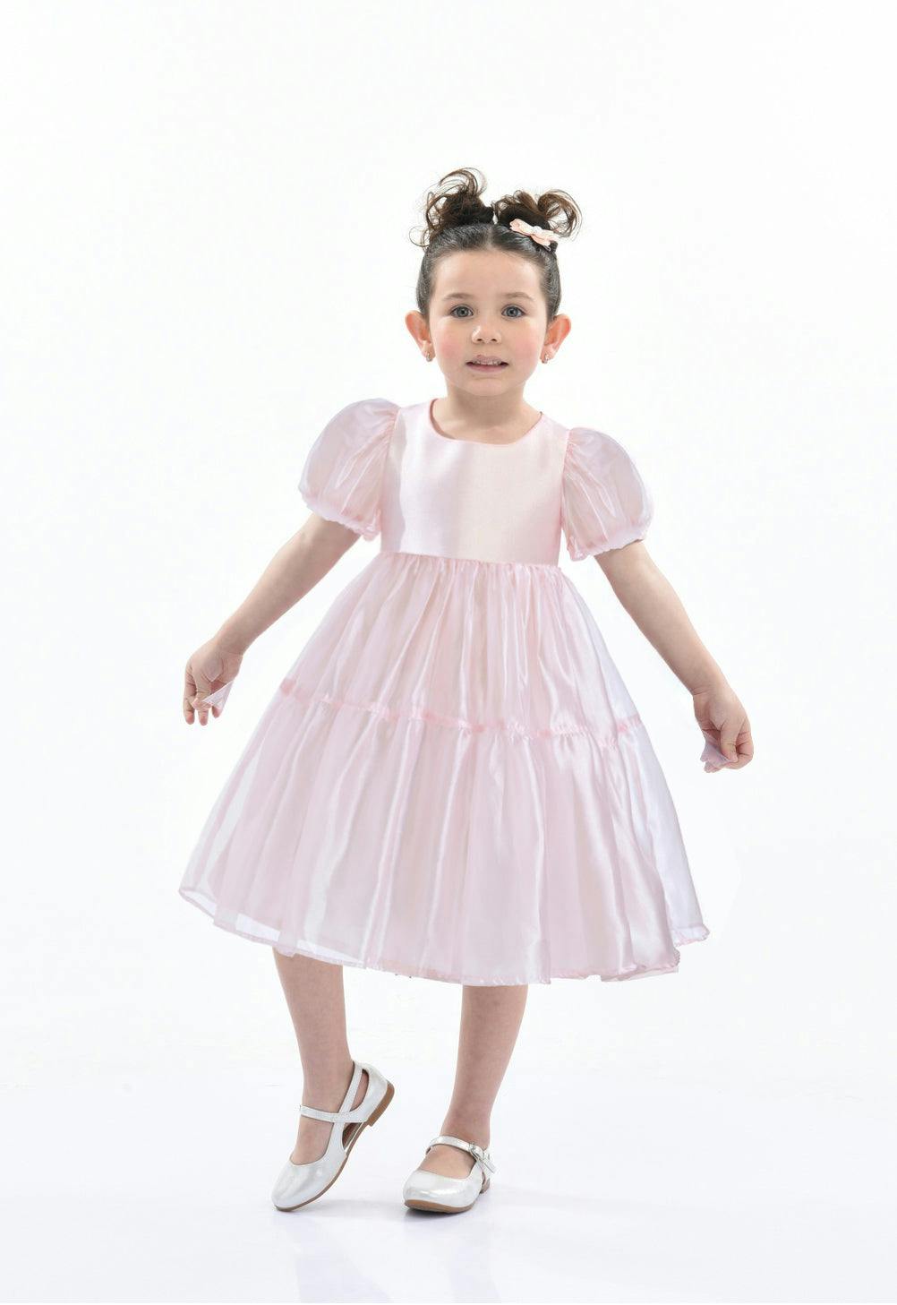 Blush Satin Elianna Dress