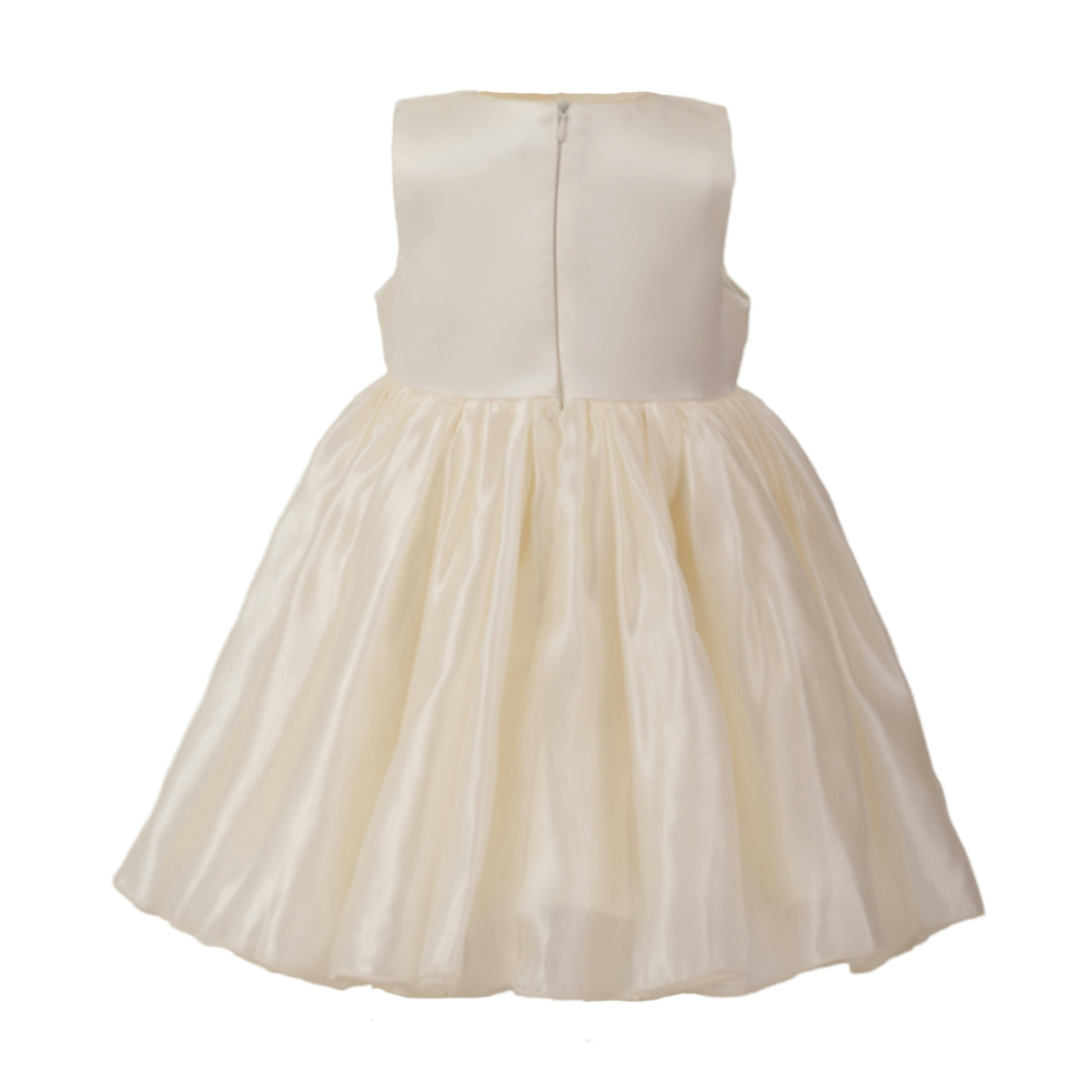 Beige Dovera Timeless Cape-Overlay Gown