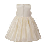 Beige Dovera Timeless Cape-Overlay Gown