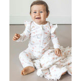 Butterflies Pima Cotton Baby One-Piece Pajamas