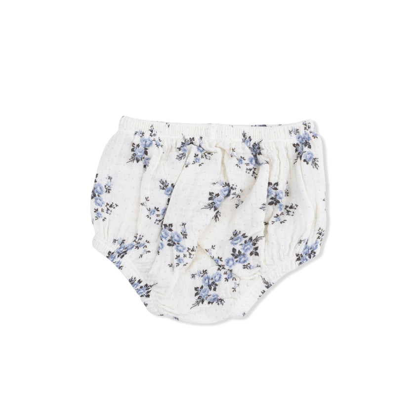 Belle Rosette Dot - V-Neck Dress and Bloomer