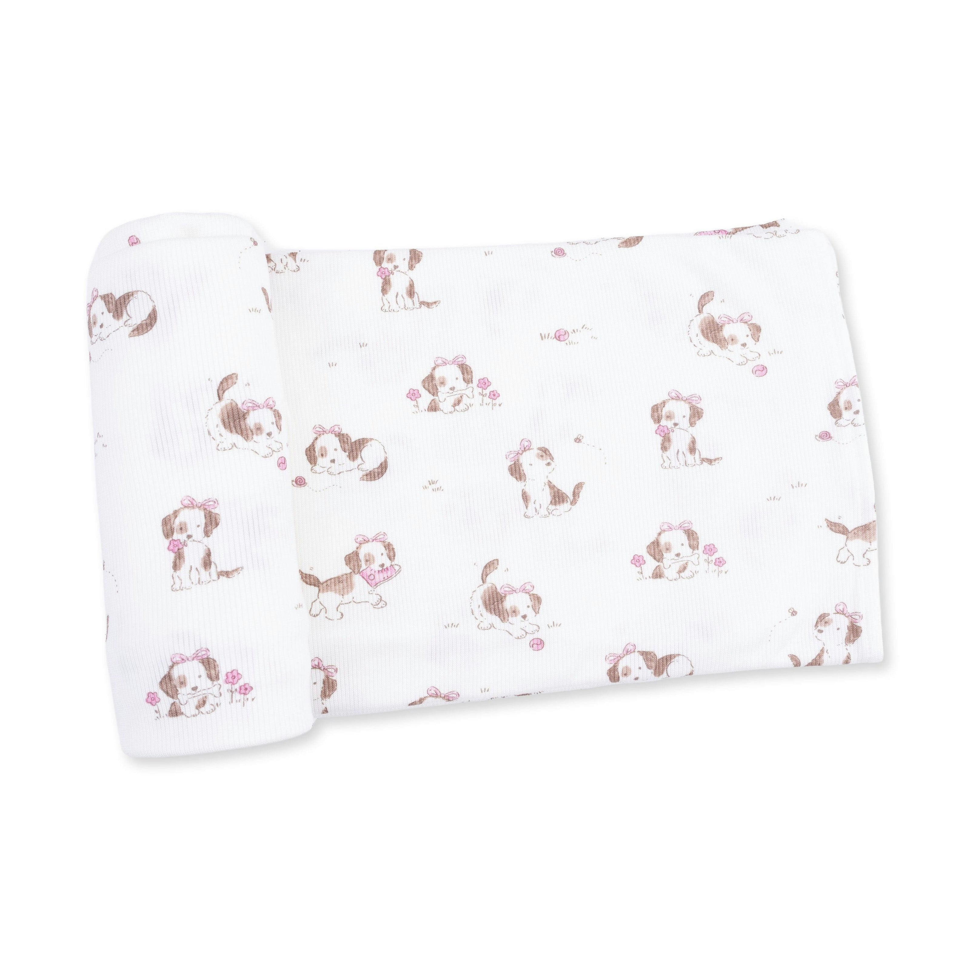 Explorer Puppy Pink - Swaddle Blanket