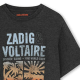 ZADIG & VOLTAIRE Wild at Heart Burnout T-Shirt - Black