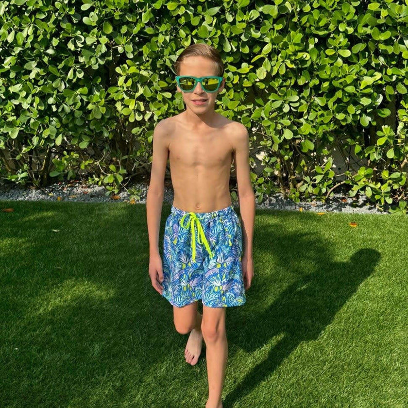 Gui Trunks - Palm Neon Print