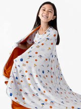 All Star Basketball Bamboo Blanket