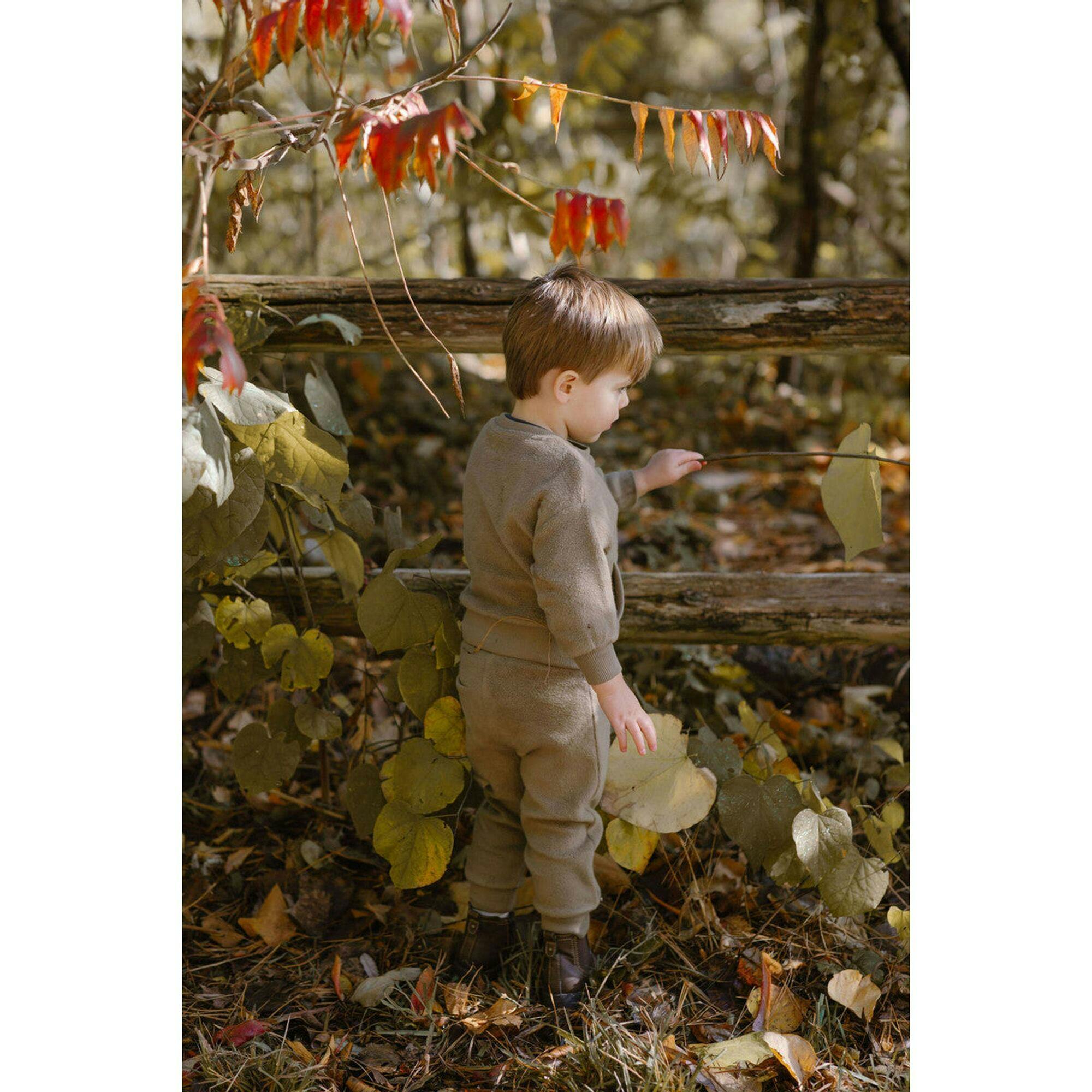 Teddy Fleece Jogger, Green