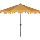 UV-Resistant Zimmerman 9' Crank Push-Button Tilt Umbrella