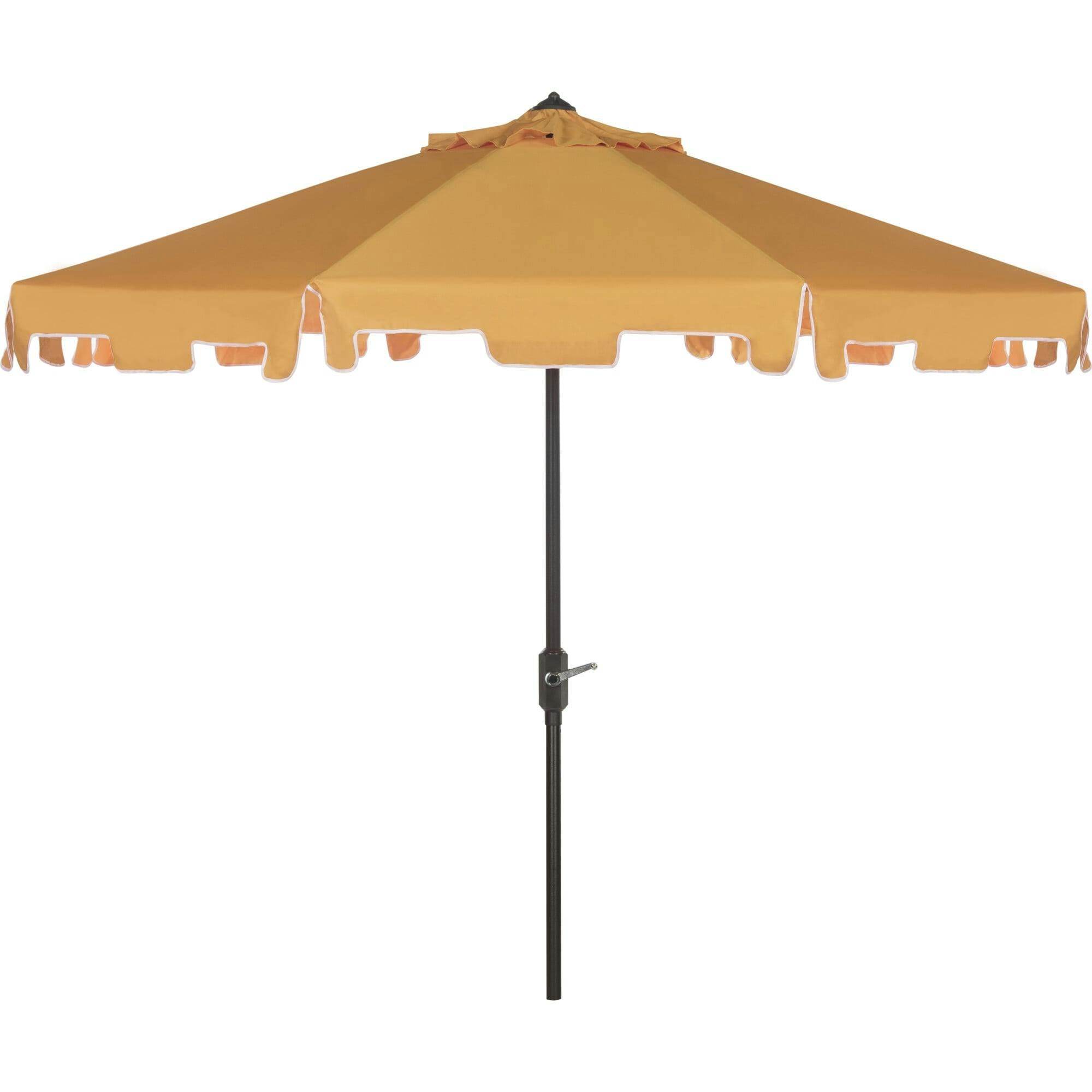 UV-Resistant Zimmerman 9' Crank Push-Button Tilt Umbrella