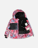 Two-Piece Teknik Snowsuit Multicolor Leopard and