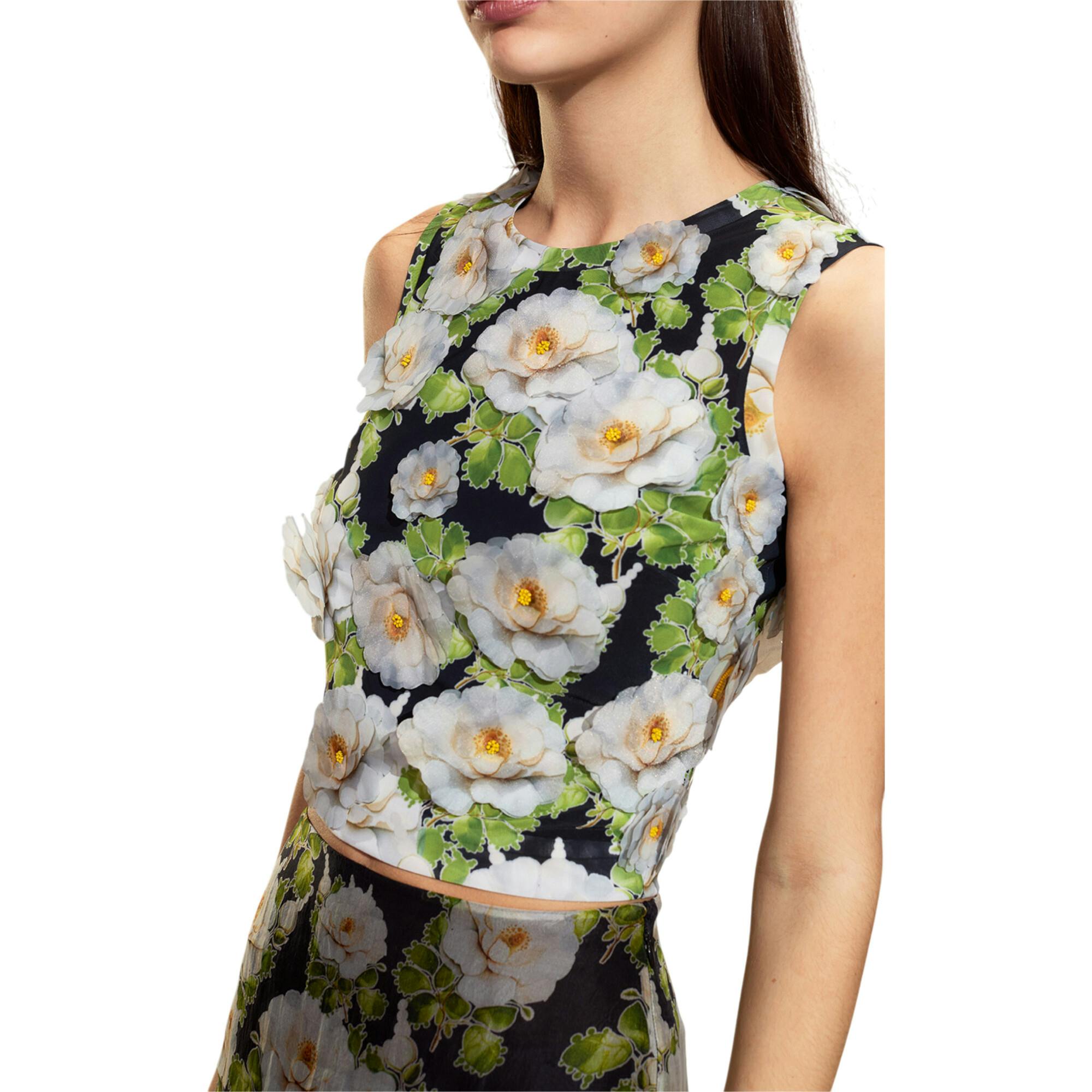 Cornelia Flower Appliques Top