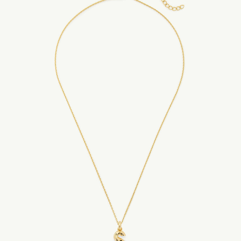 Monogram Necklace in Gold