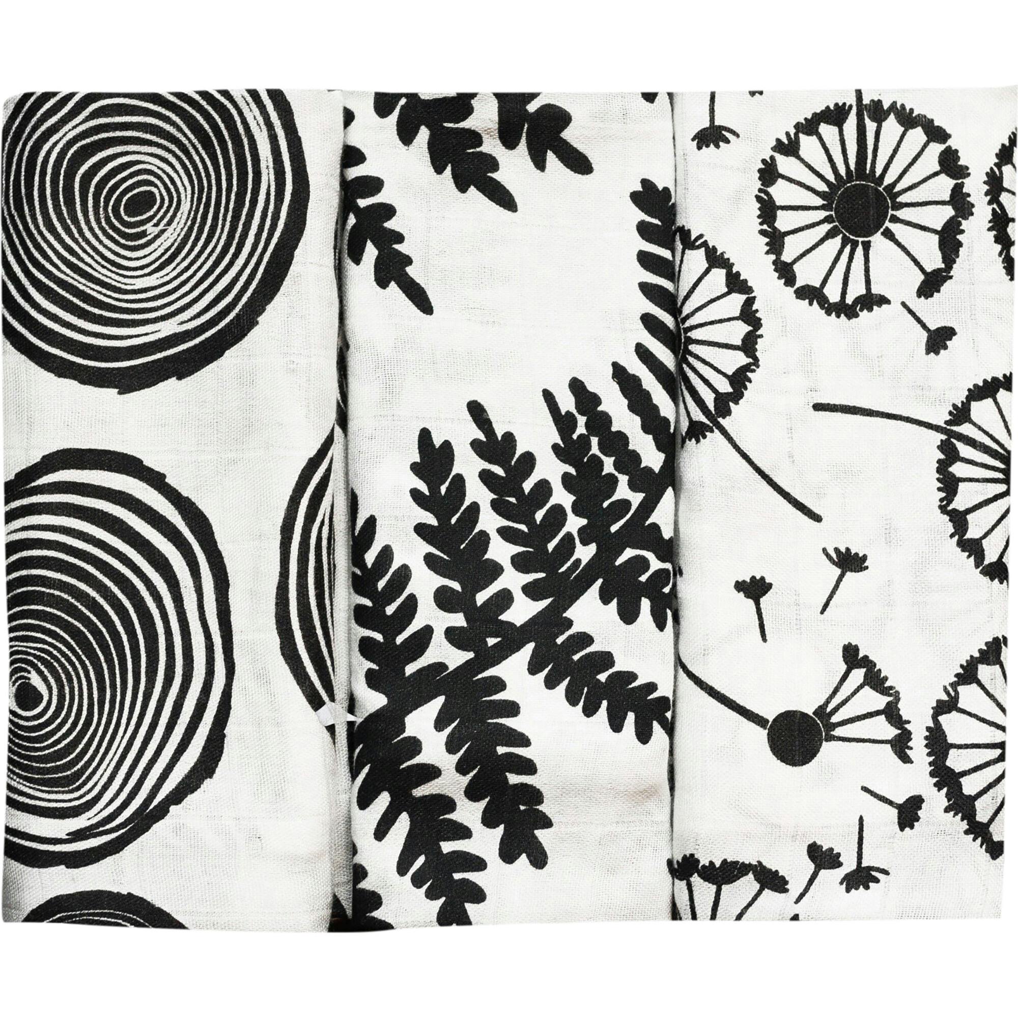 Plant Print Muslins Burp Cloths