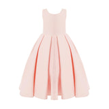 Pink Redwooda Satin Bow-Back Dress