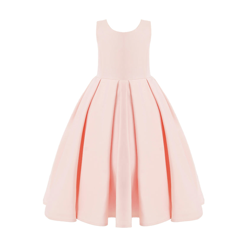 Pink Redwooda Satin Bow-Back Dress