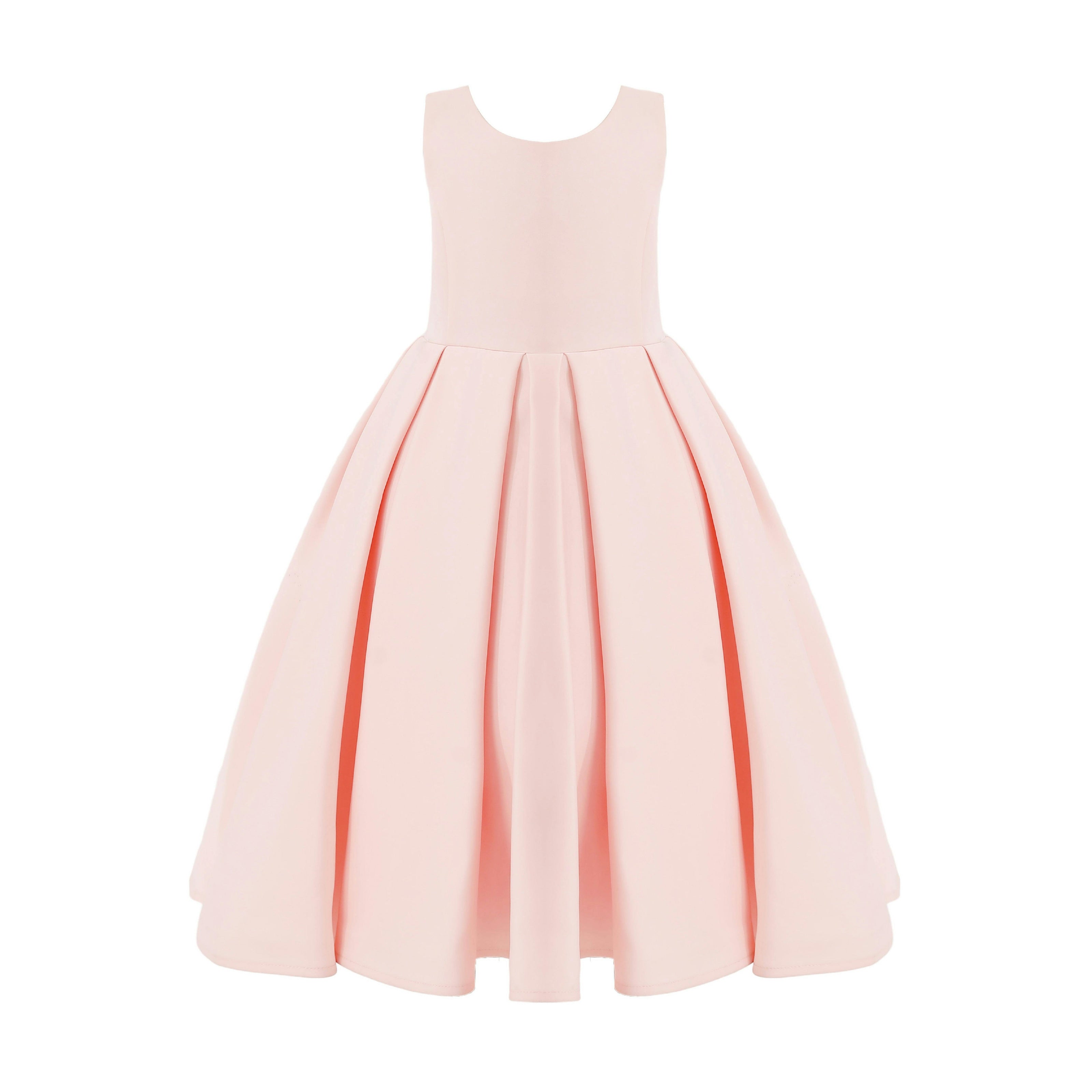 Pink Redwooda Satin Bow-Back Dress