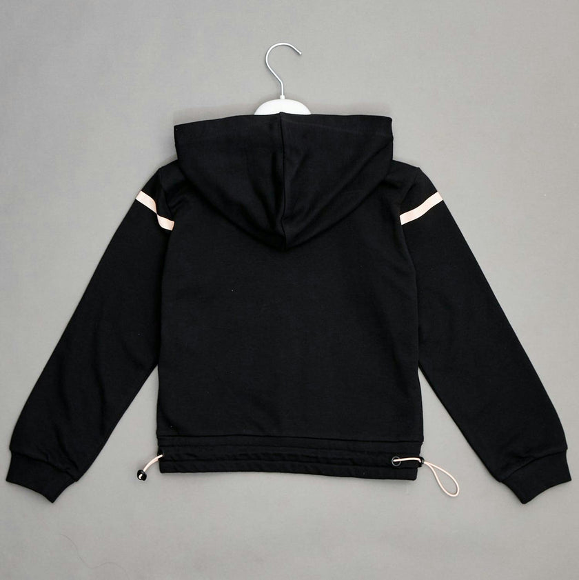 ICEBERG Logo Stripe Cinch-Waist Zip Hoodie