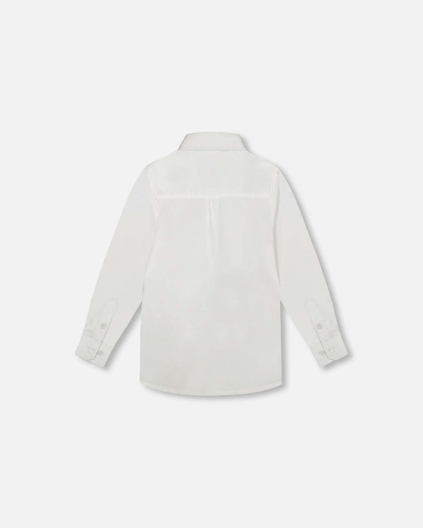 Long Sleeve Button Down Shirt White
