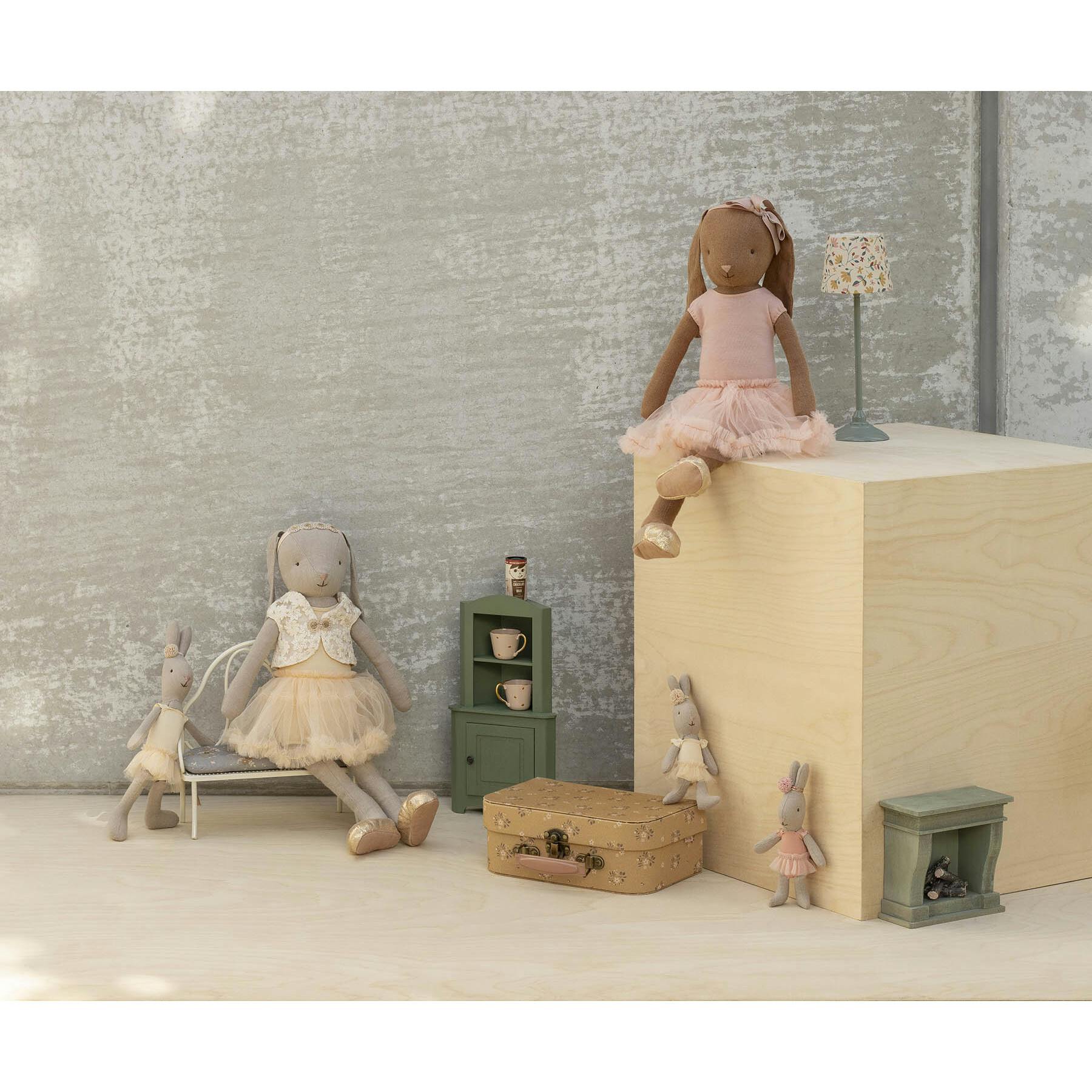 Rabbit size 1, Classic - Ballet suit and skirt cream