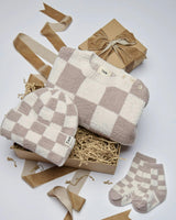 Boxy Sweater • Checkers Fuzzy