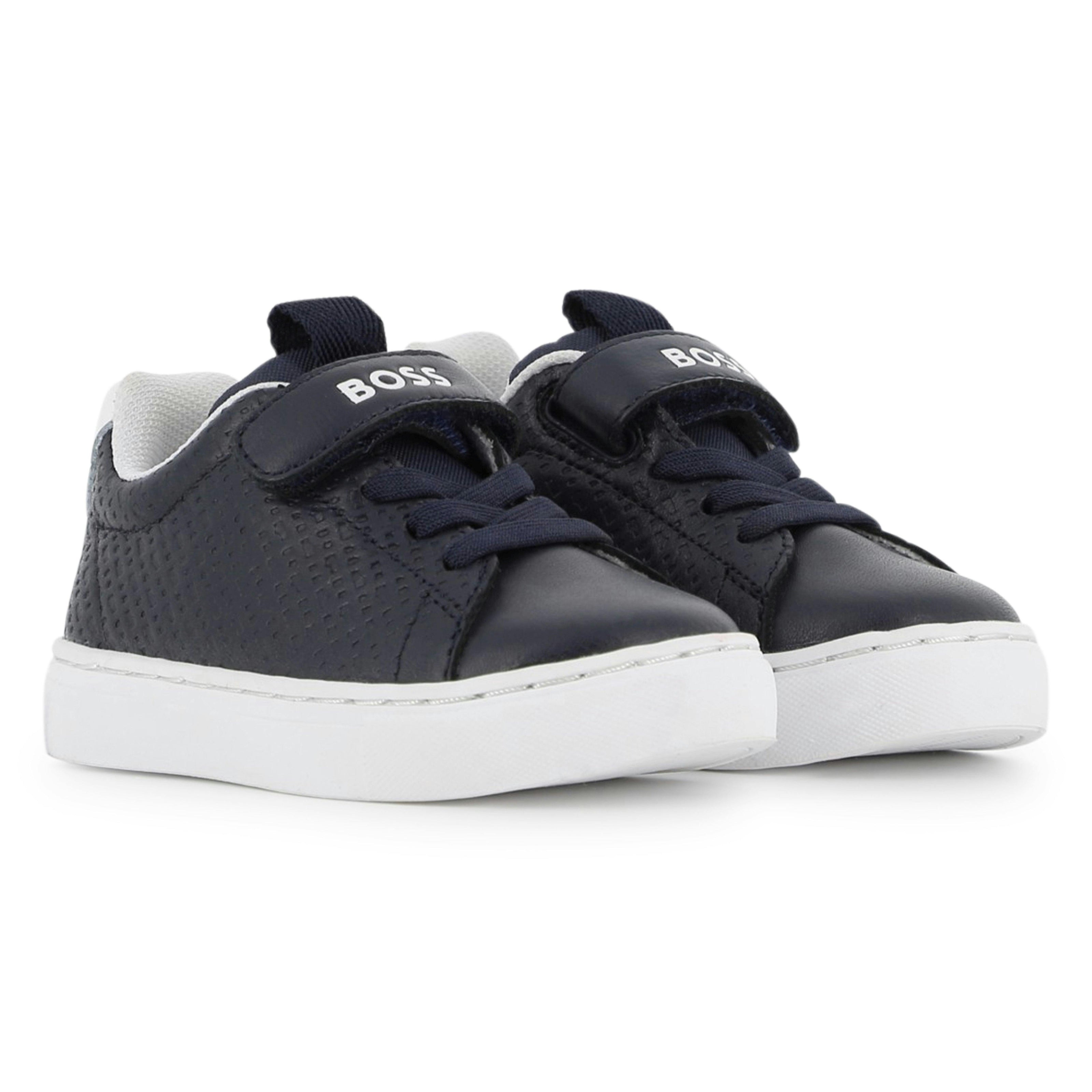 Navy Velcro Strap Sneaker